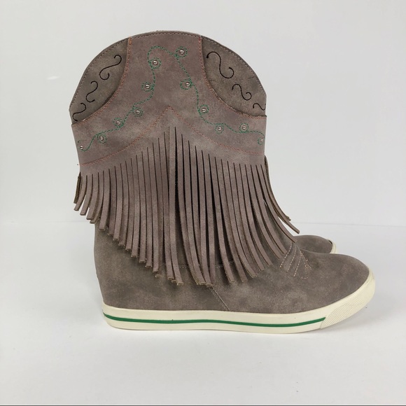 justin fringe boots